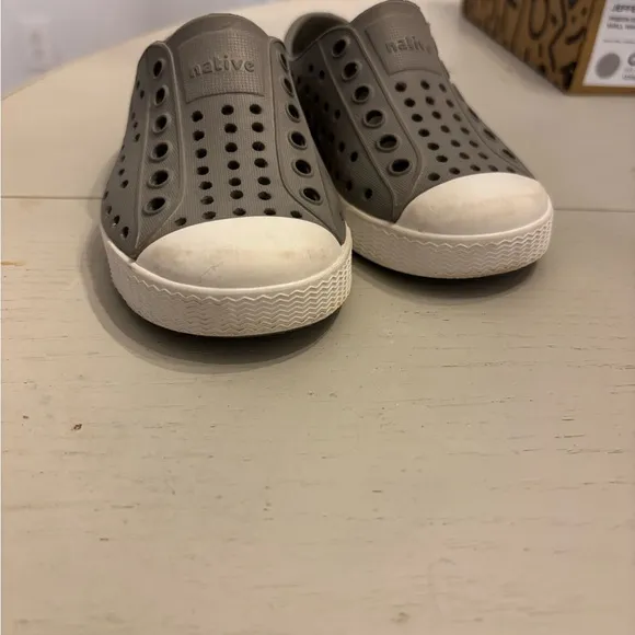 Native Kids Shoes - Jefferson in White, Black, and Gray lot of 3 pair! Size 6