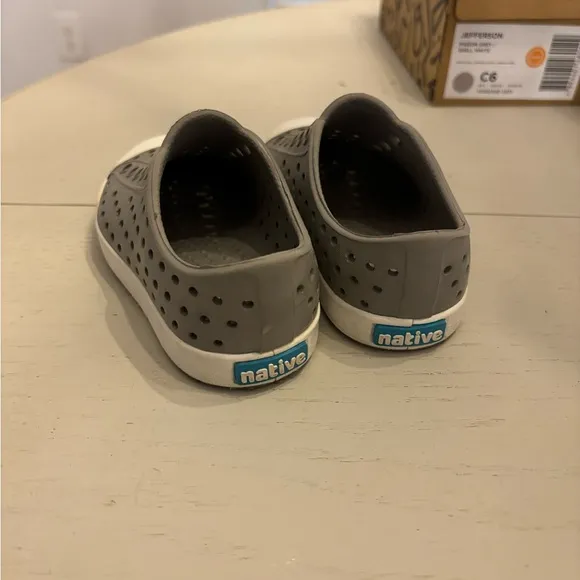 Native Kids Shoes - Jefferson in White, Black, and Gray lot of 3 pair! Size 6