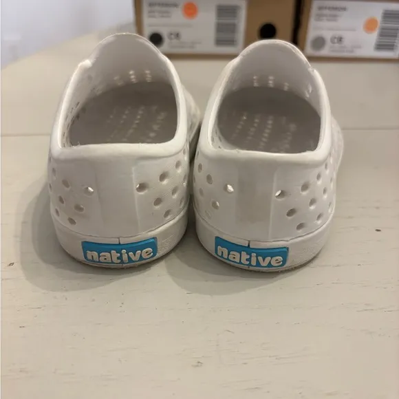 Native Kids Shoes - Jefferson in White, Black, and Gray lot of 3 pair! Size 6