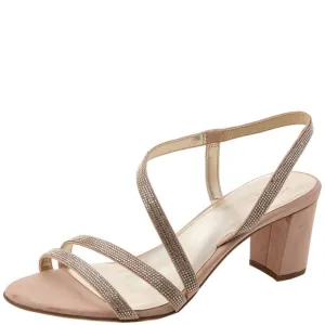 NATURALIZER WOMENS VANESSA2 RHINESTONE EMBELLISHED STRAPPY HEELED SANDAL ,C