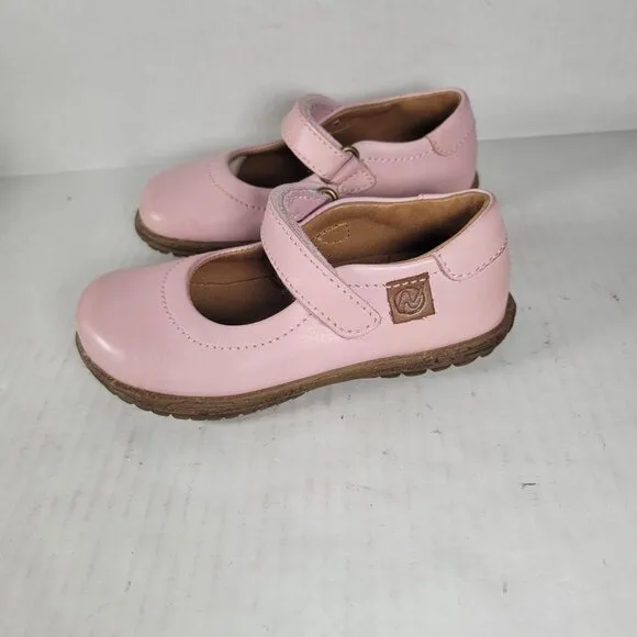 Naturnino Girls Pink Dressy Formal Toddler Mary Jane Hook &amp; Eye Shoes Size 24