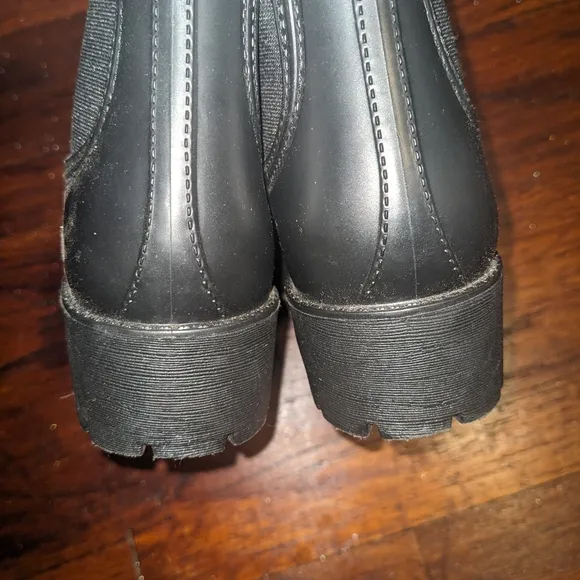 Nautica black rain ankle boots 7