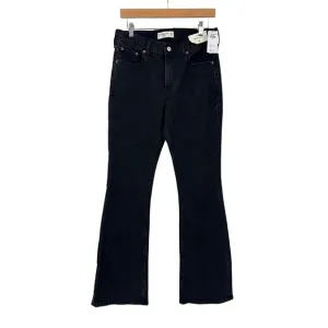 New Abercrombie &amp; Fitch Bootcut Jeans Mid Rise Black Wash Denim Size 28