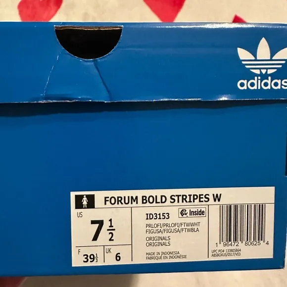New adidas Forum Bold Stripes Preloved Fig / Preloved Fig / Cloud White