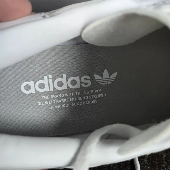 NEW Adidas Gazelle Bold Womens Size 8.5 Platform Sneaker Shoes Gray White HQ6893