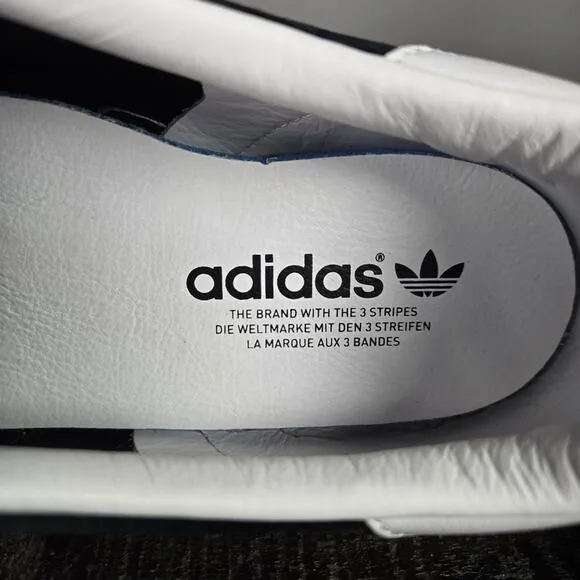NEW Adidas Gazelle Indoor Mens Size 12 Low Top Shoes Sneakers Black White H06259