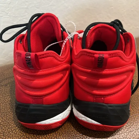 New Adidas Marvel Antman Anthony Edwards Basketball Star ⭐️ Black &amp; Red Sneakers