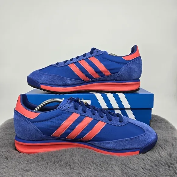 New adidas SL72 RS Blue Bright Red Men's Shoes Size 12