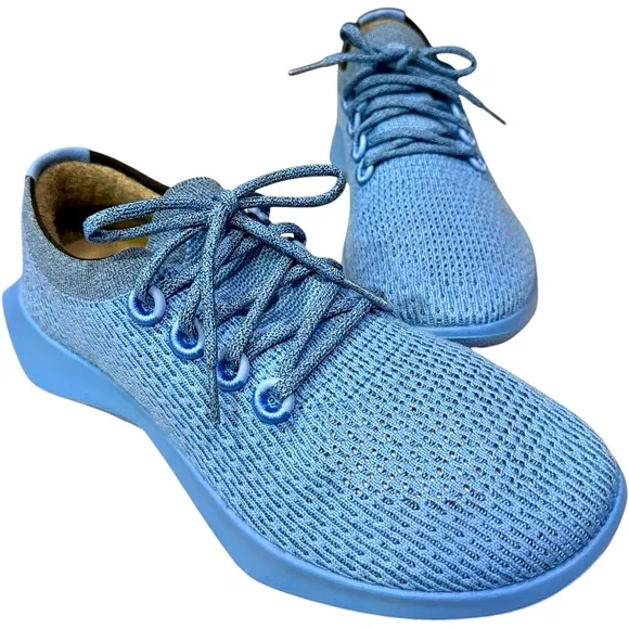 NEW ALLBIRDS TREE DASHER 2 PURE AZURE SNEAKER SHOES BLUE LACE UP MEN'S SIZE 11.5
