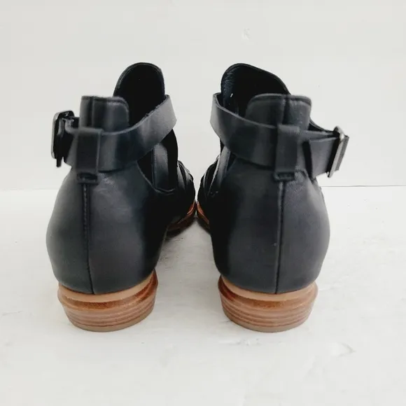 New Antelope Women's Leena Huarache Ankle Boots Black , Size 7- 7,5