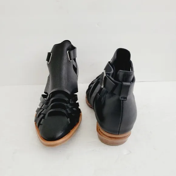 New Antelope Women's Leena Huarache Ankle Boots Black , Size 7- 7,5