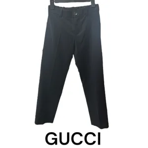New Authentic Gucci luxury designer boys black dress pants sz 6