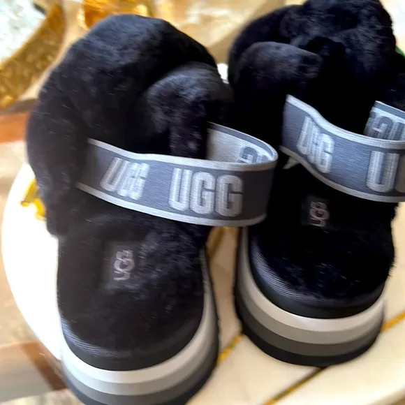 New Authentic UGG Disco knot slide platform slippers sz9