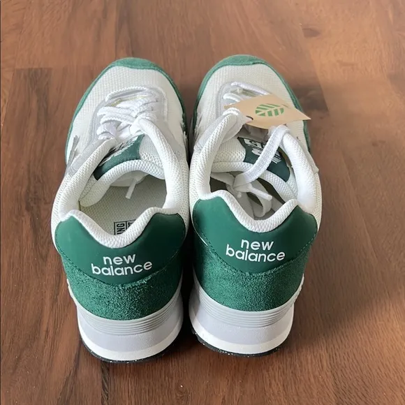 New Balance 515 White and Green Athletic Shoes