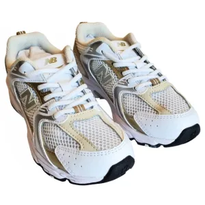 New Balance 530 Kids Tan/White Size 2 NWOT