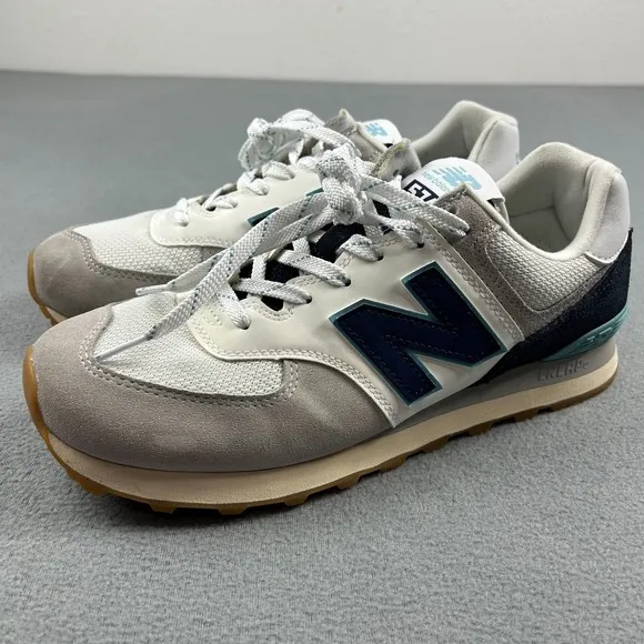 New Balance 574 Core Plus Shoes Mens 9.5 Rain Cloud Blue ML574SOU