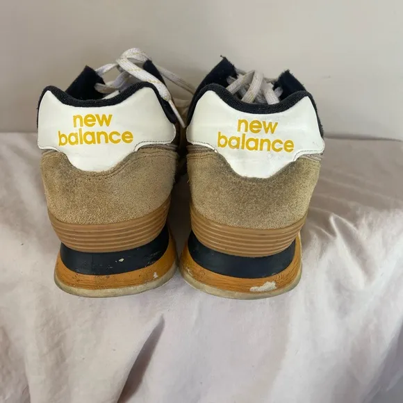 New Balance 574 Rugged Workwear Men's 11 Brown Orange Sneakers Shoes Footwear