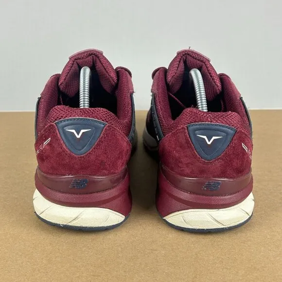 New Balance 990v5 Suede Athletic Shoes Womens 8.5 Mens 7 Red Low Top