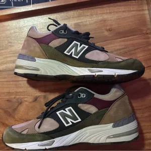 New balance 991 Made in England biege green size 7.5 M used great condition