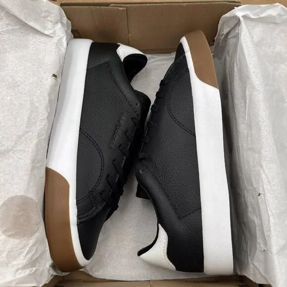 New Balance CT210 V1 Youth Boys Leather Sneaker Size 4.5 Black/White Skate Shoes