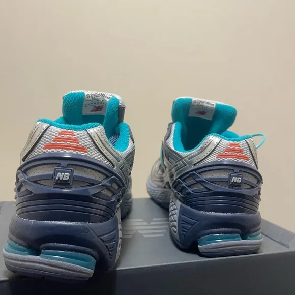 New Balance Gray and Teal Running Shoes