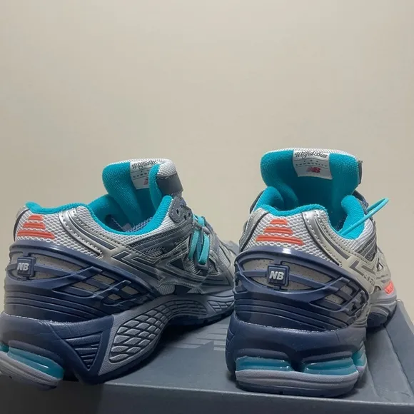 New Balance Gray and Teal Running Shoes