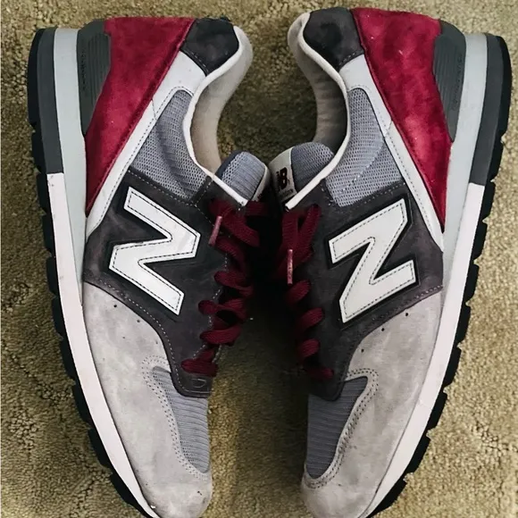 New Balance M996GK 996 Connoisseur Painters Grey Burgundy Red Size 10-1/2