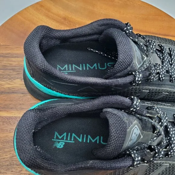 New Balance Minimus Shoes Women's 9 B Black Athletic Minimalist Running Sneakers
