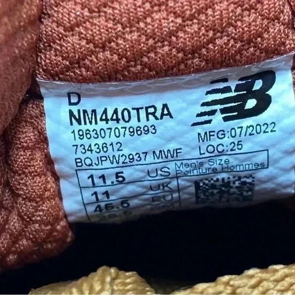 New Balance Numeric 440 High Trail workwear boots Brown Navy NM440TRA size 11.5