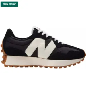 New Balance Women's 327 Shoes-Color: Black/White/Gum