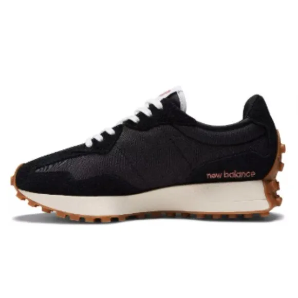 New Balance Women's 327 Shoes-Color: Black/White/Gum