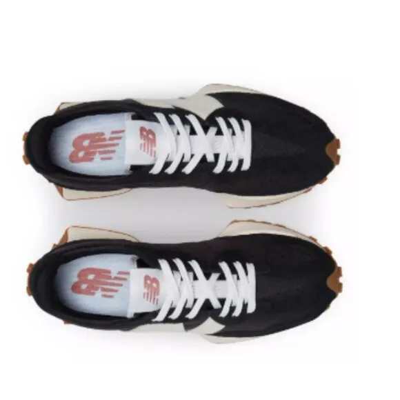 New Balance Women's 327 Shoes-Color: Black/White/Gum