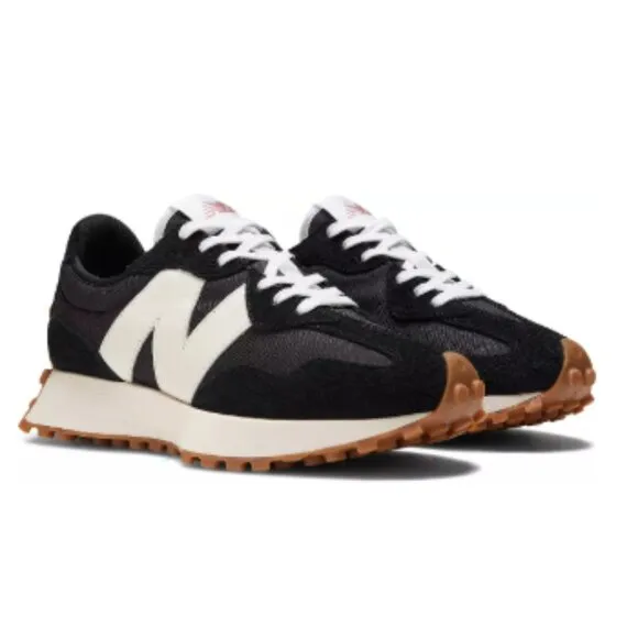 New Balance Women's 327 Shoes-Color: Black/White/Gum
