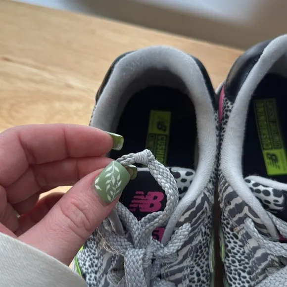 New Balance Womens 515v3 Animal Print Leopard Zebra Print Grey Pink Black size 8