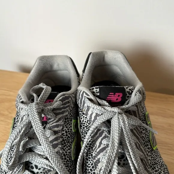 New Balance Womens 515v3 Animal Print Leopard Zebra Print Grey Pink Black size 8