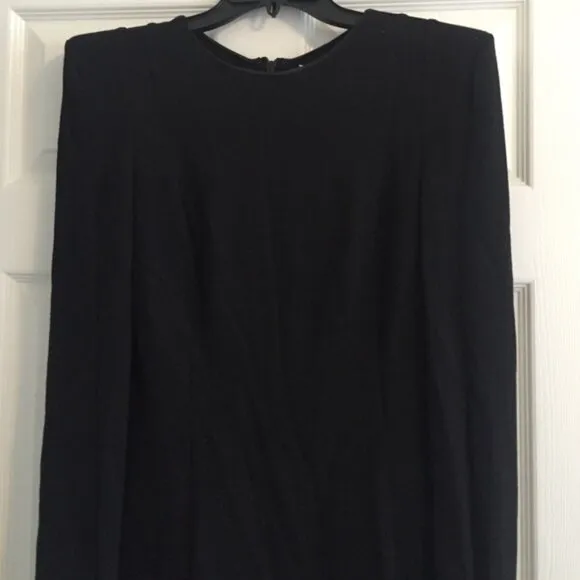 New Bird by Juicy Couture Adrian wool padded shoulder knit minimalist mini dress