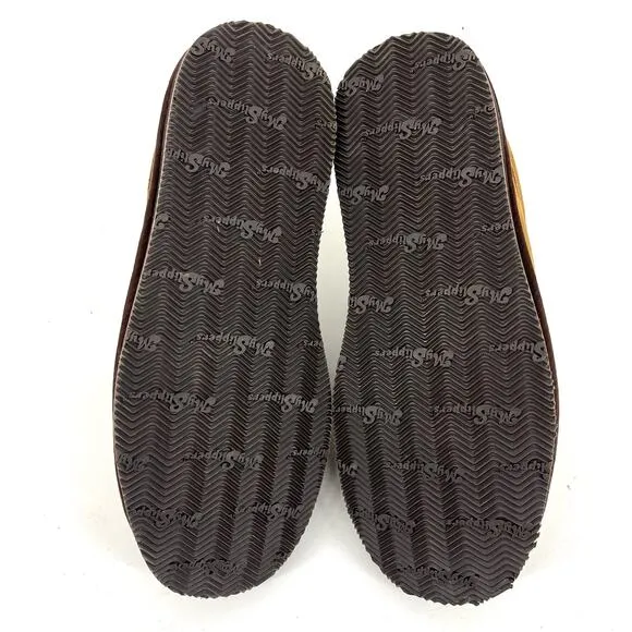 New Brown Suede MySlipper Men's Slip-On Mule Slippers By: MyPillow (Mens 8)