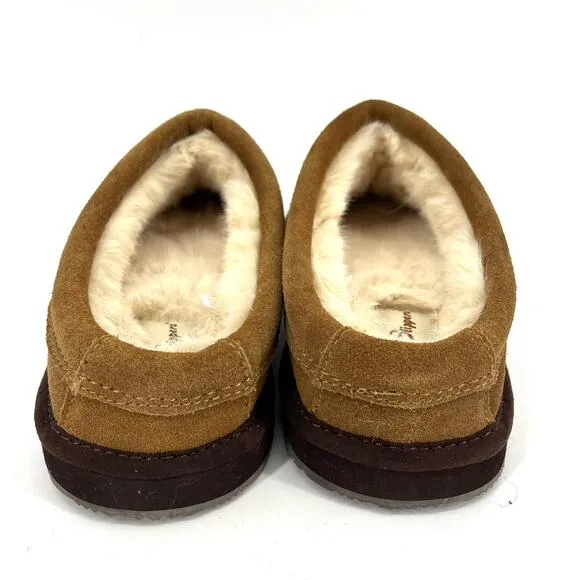 New Brown Suede MySlipper Men's Slip-On Mule Slippers By: MyPillow (Mens 8)