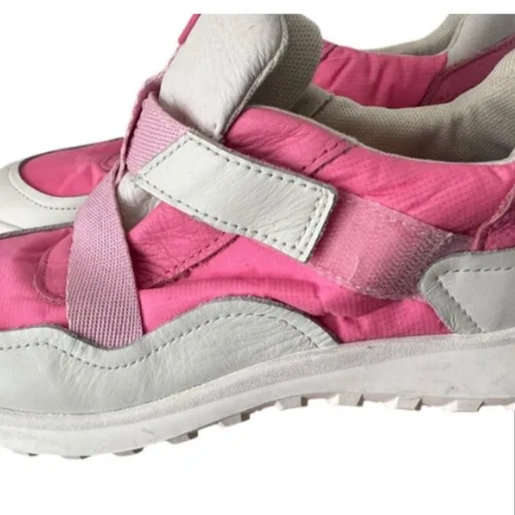 New! Camper Circular Strap CRCLR Pink Leather Sneakers