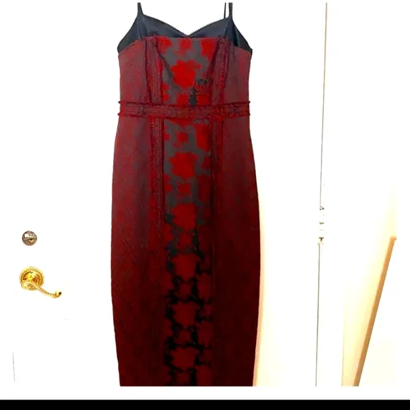 New Cinq a Sept maroon and Black beautiful dress