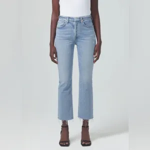 new Citizens of humanity Isola bootcut cropped jeans in blue moon light wash
