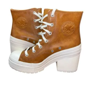New Converse Chuck 70 De Luxe Heel Leather Hi Platform Boots A12866C Size 11