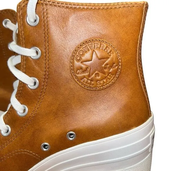 New Converse Chuck 70 De Luxe Heel Leather Hi Platform Boots A12866C Size 11