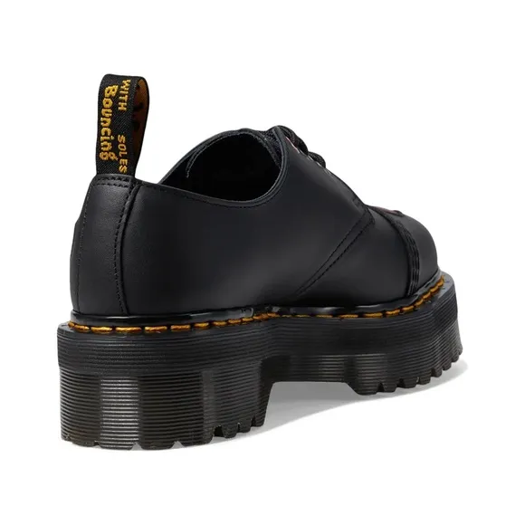 NEW Dr. Martens 1461 Quad Heart Leather Platform Lace-Up Shoes Women’s Sz 7