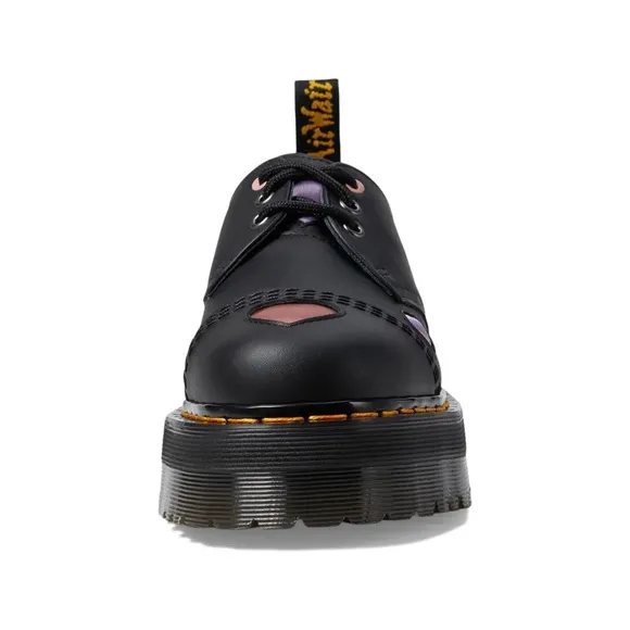 NEW Dr. Martens 1461 Quad Heart Leather Platform Lace-Up Shoes Women’s Sz 7