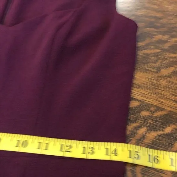 NEW Dress the Population Burgundy Elle Sheath Dress Size M NWT Quiet Luxury