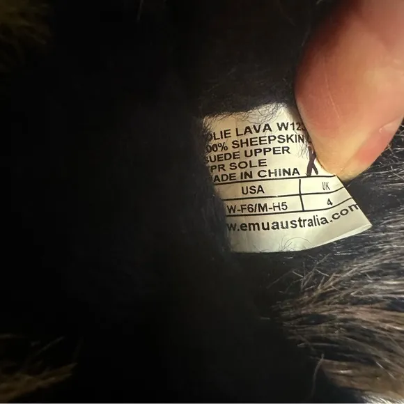 NEW EMU Australia x Free People Jolie Lava Slippers in Midnight W6/M5