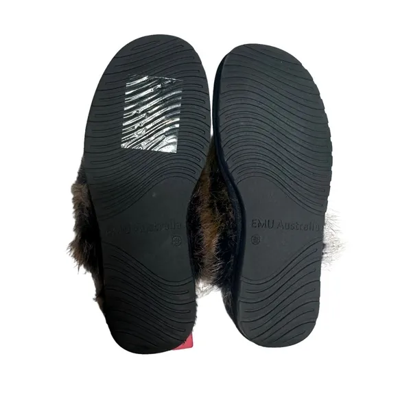 NEW EMU Australia x Free People Jolie Lava Slippers in Midnight W6/M5