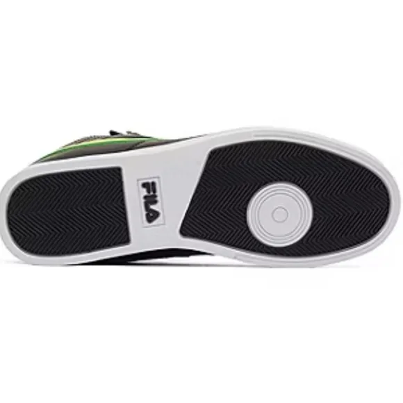 NEW Fila Men's Black and Green Sneakers- Size 10