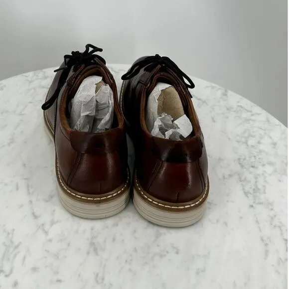 NEW Florsheim Highland Plain Toe Oxford Dressy Brown Leather Shoes Men's 7.5
